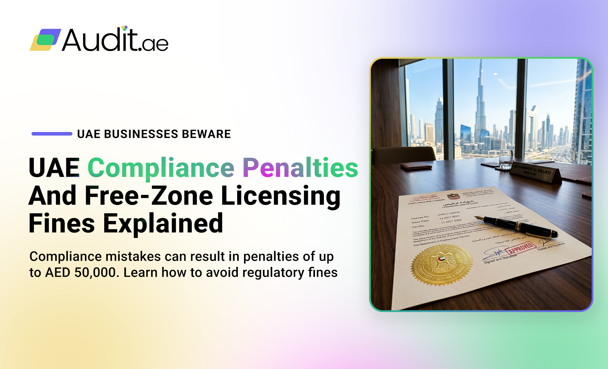 What Are UAE Compliance Penalties and Free Zone Fines in 2026?