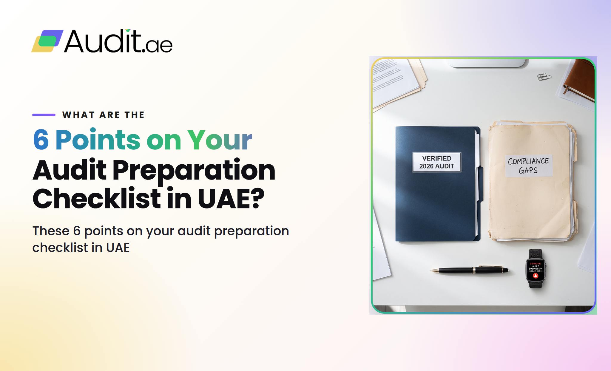What Are the 6 Points on Your Audit Preparation Checklist in UAE?