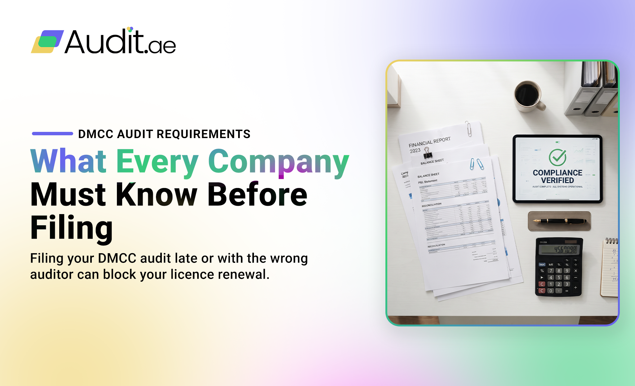 DMCC Audit Requirements