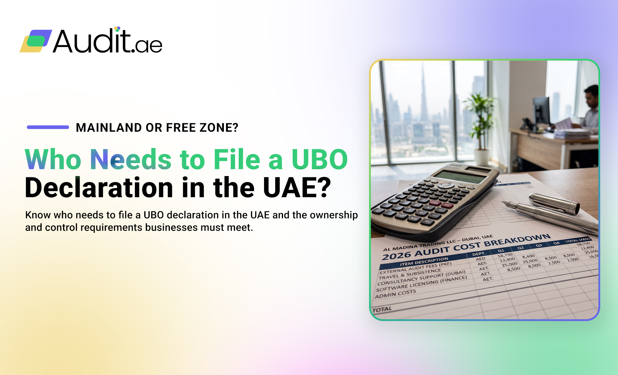 Who Needs to File a UBO Declaration in UAE?